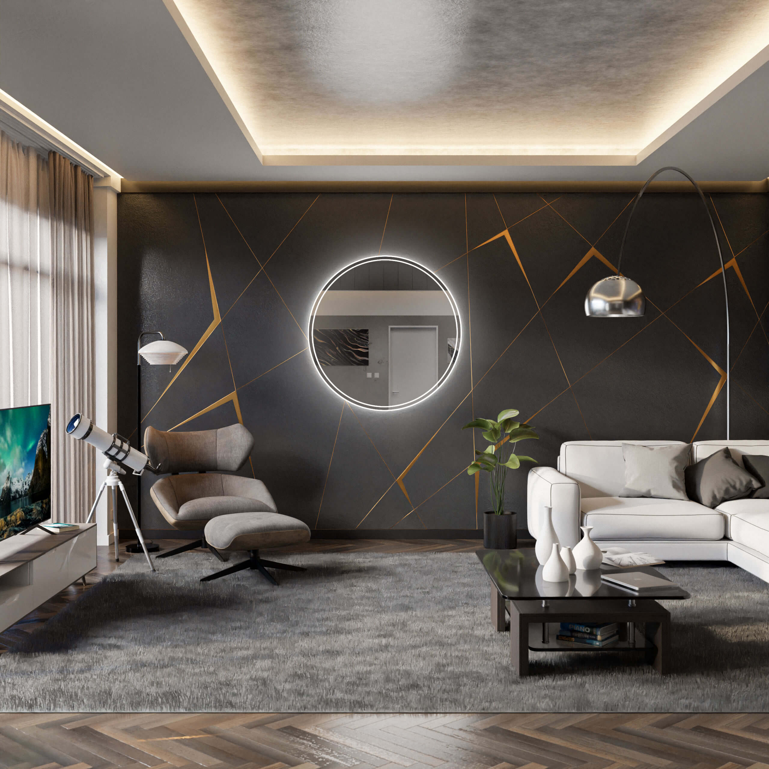 LED zrcadlo do předsíně WENEZIA